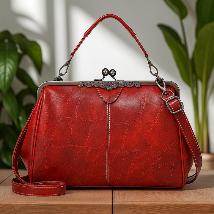 Vintage veske med lås-lukking