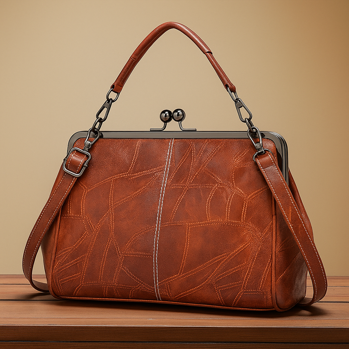 Vintage veske med lås-lukking