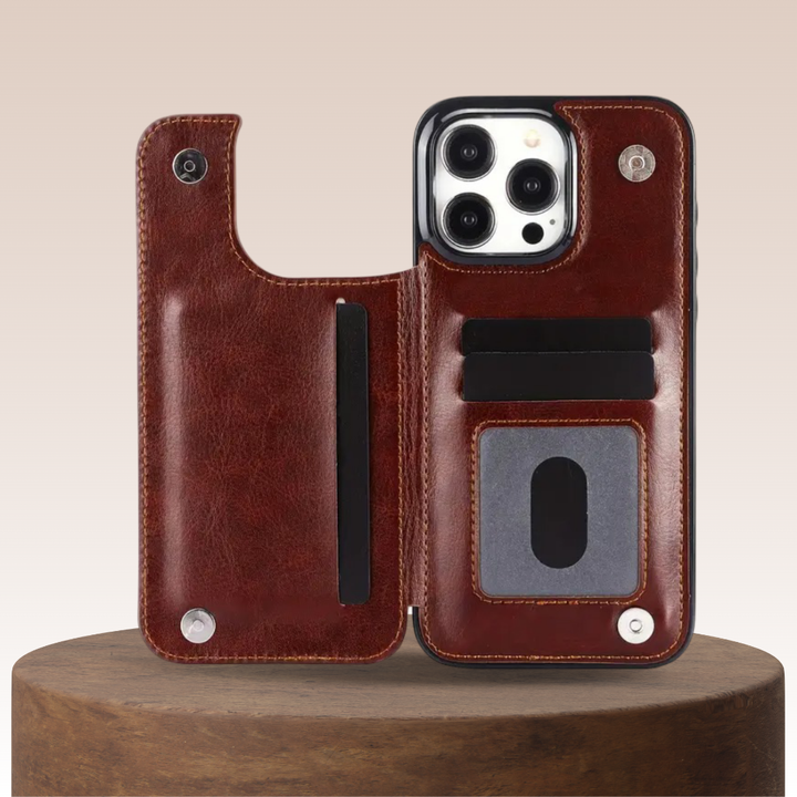 Preston | Magnetisk Lommebok Flip-telefon etui for iPhone