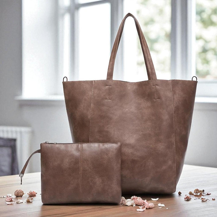 Rani's Retro Softness | Stor Kapasitet Skulderveske