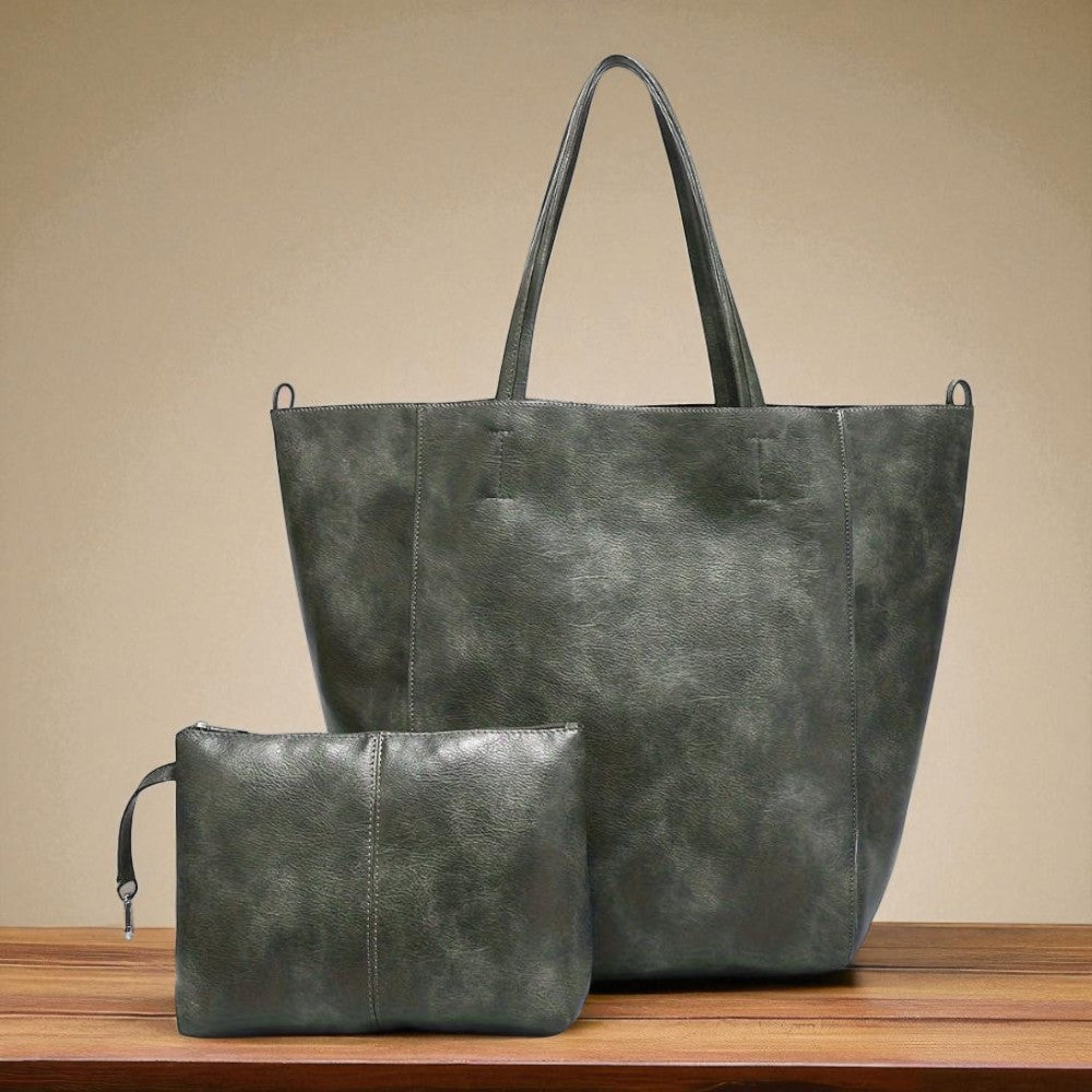 Rani's Retro Softness | Stor Kapasitet Skulderveske