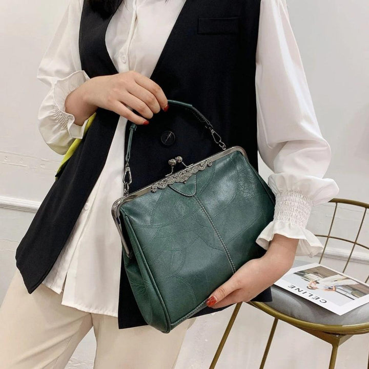 Vintage veske med lås-lukking